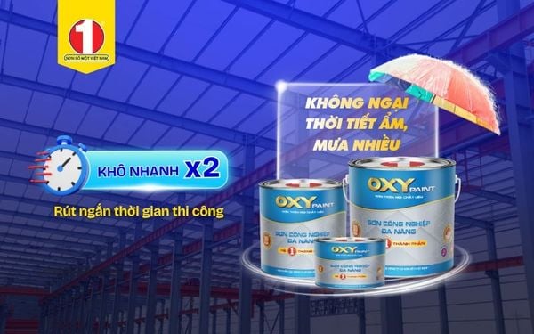 Sơn Oxy – Giải Pháp Sơn Nhanh Khô Cho Công Trình Mùa Ẩm, Đảm Bảo Tiến Độ Thi Công