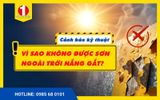 [Sổ Tay Thi Công] Vì Sao Tuyệt Đối Không Thi Công Sơn Kẽm Dưới Trời Nắng Gắt?