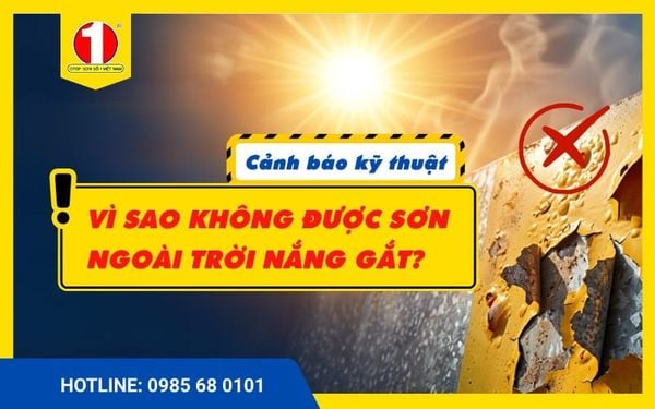 [Sổ Tay Thi Công] Vì Sao Tuyệt Đối Không Thi Công Sơn Kẽm Dưới Trời Nắng Gắt?