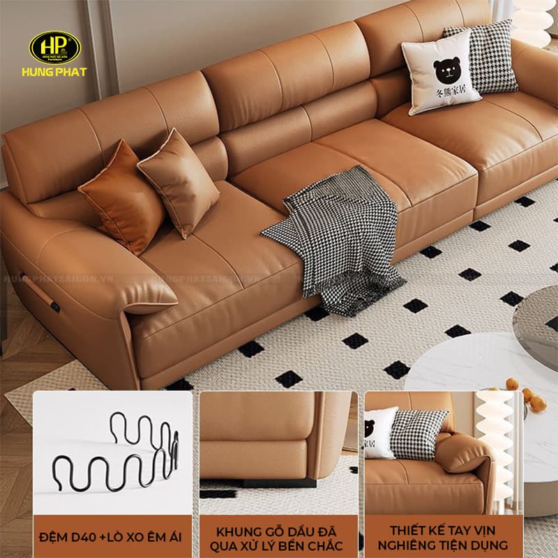 ghế sofa băng da hàn quốc h-404