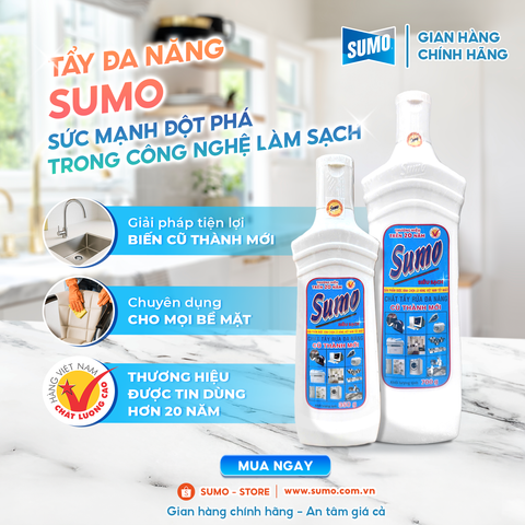 TẨY ĐA NĂNG SUMO – SỨC MẠNH ĐỘT PHÁ TRONG CÔNG NGHỆ LÀM SẠCH