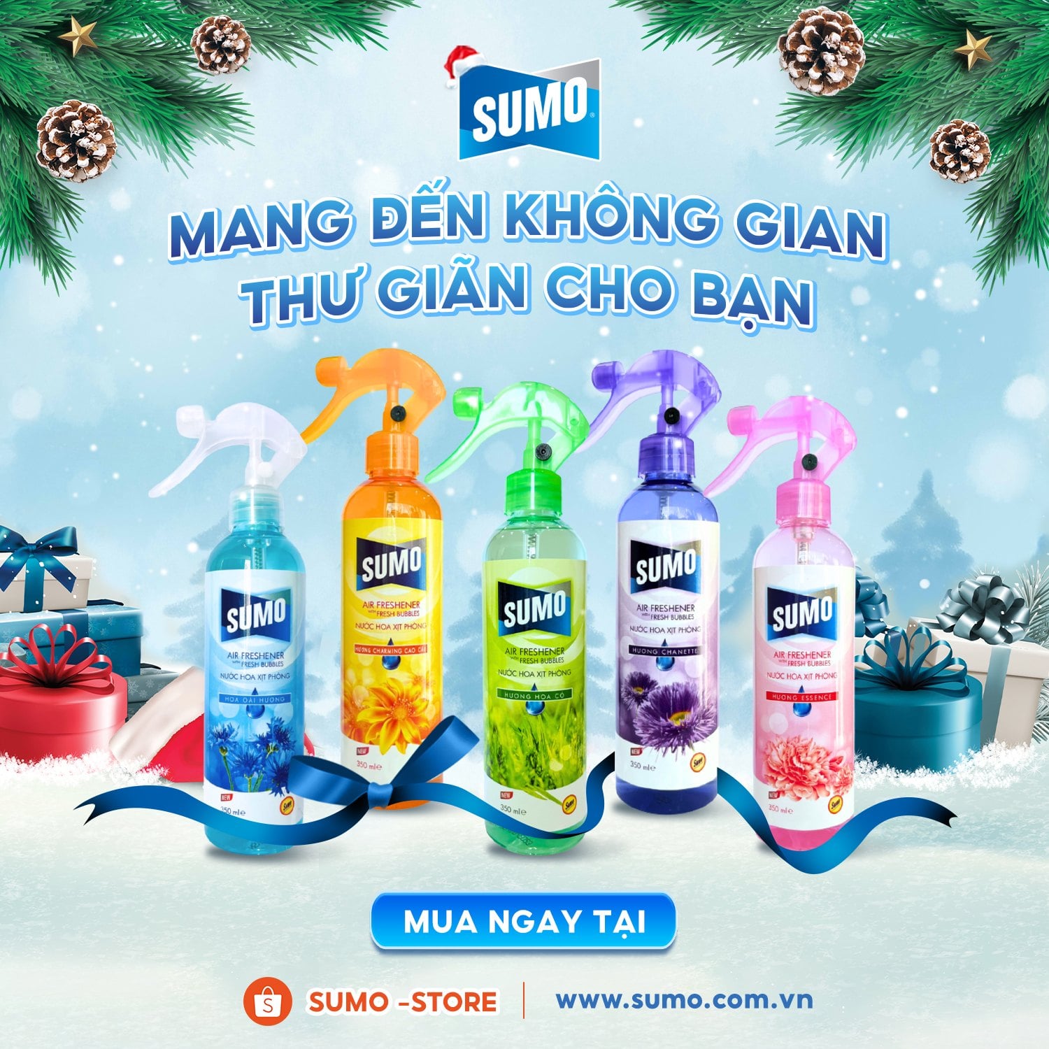 NƯỚC HOA XỊT PHÒNG SUMO - MANG ĐẾN KHÔNG GIAN THƯ GIÃN CHO BẠN