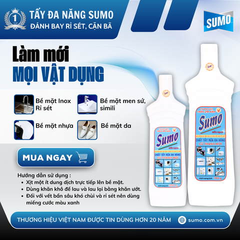 TẨY ĐA NĂNG SUMO – GIẢI PHÁP LÀM MỚI MỌI VẬT DỤNG