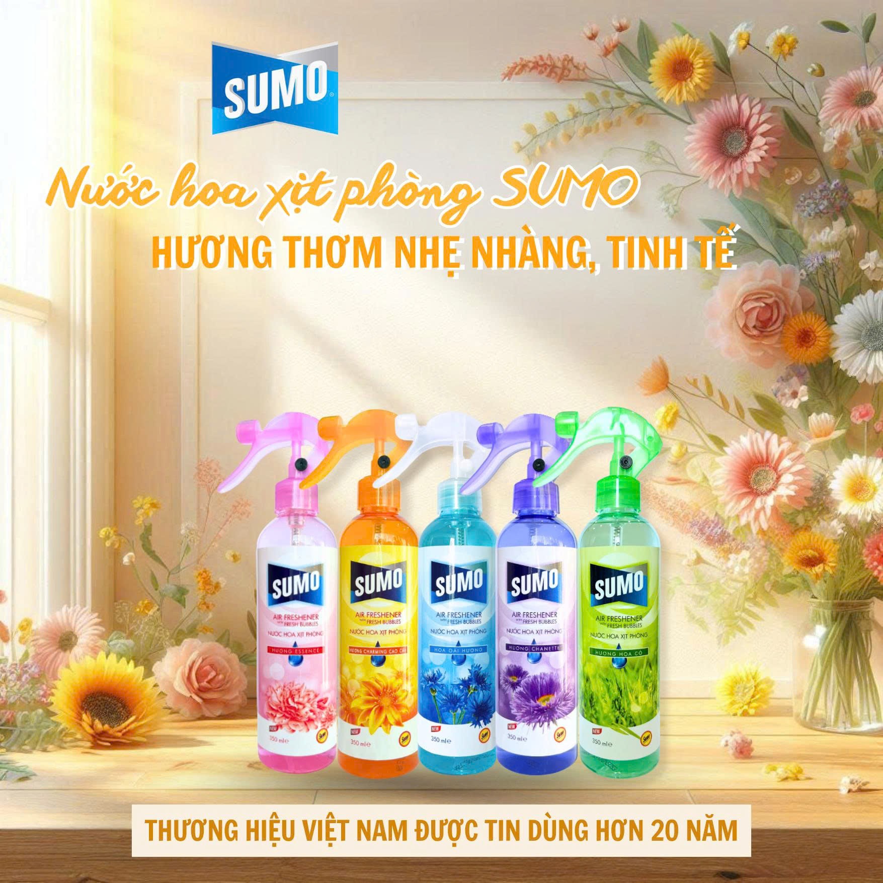 NƯỚC HOA XỊT PHÒNG SUMO – HƯƠNG THƠM NHẸ NHÀNG, TINH TẾ