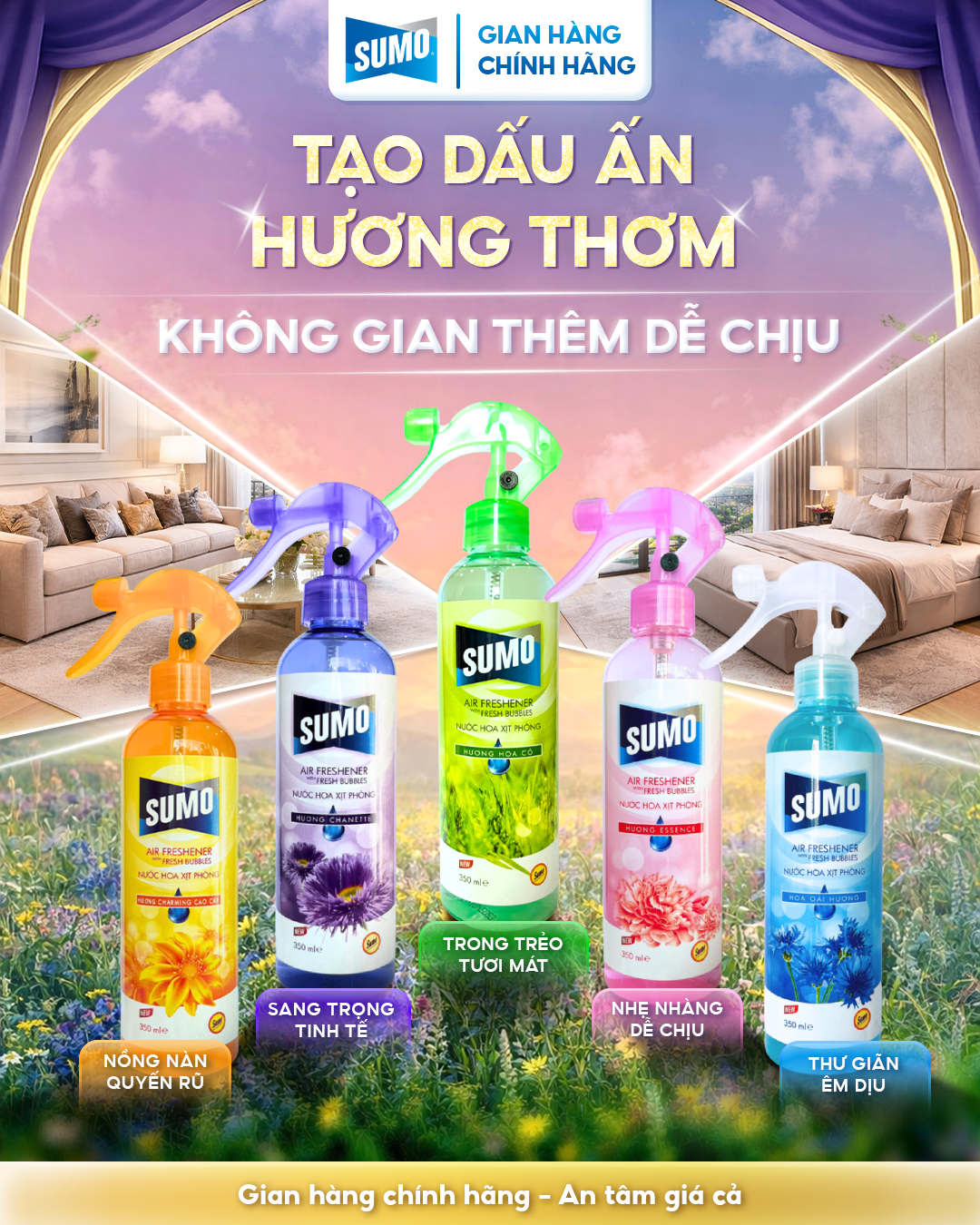 Nước Hoa Xịt Phòng 350ml