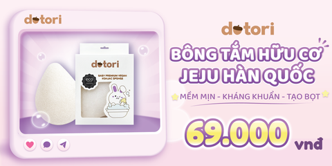 Bông tắm hữu cơ Dotori