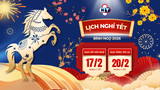 THÔNG BÁO LỊCH NGHỈ TẾT NGUYÊN ĐÁN 2026