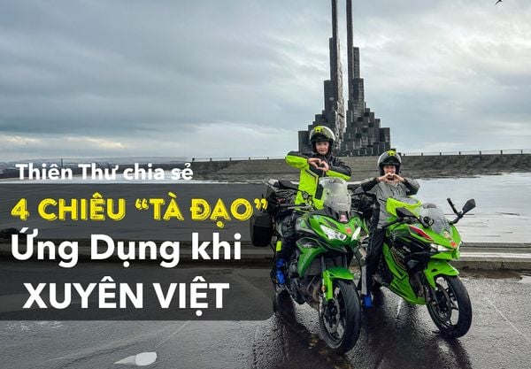 4 Tuyệt Chiêu ứng dụng trên cung đường Xuyên Việt Của 2 Má Con Thiên Thư mà không phải trường lái nào cũng dạy bạn