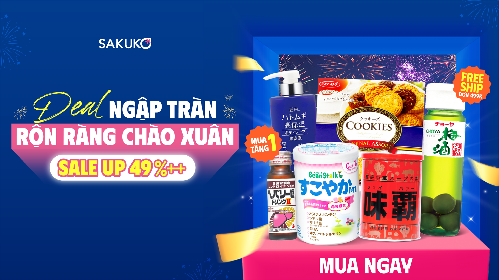 DEAL NGẬP TRÀN – GIẢM ĐẾN 49% CHÀO XUÂN CÙNG SAKUKO