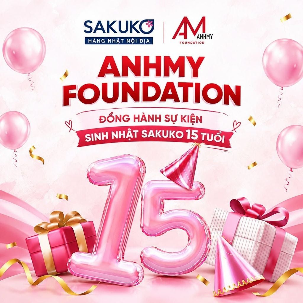 ANHMY FOUNDATION ĐỒNG HÀNH SỰ KIỆN SINH NHẬT SAKUKO 15 TUỔI