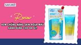 Review chi tiết kem chống nắng Skin Aqua màu xanh dùng cho da gì?