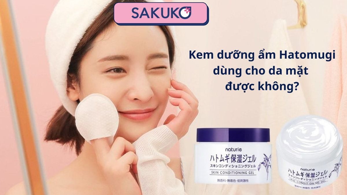 Giải đáp| Kem dưỡng ẩm Hatomugi dùng cho da mặt được không?