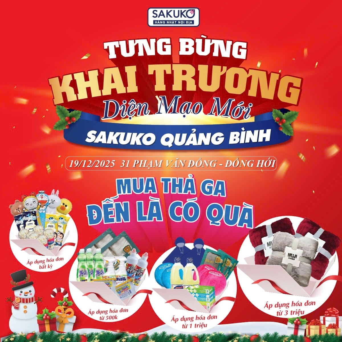 Tưng bừng khai trương diện mạo mới siêu thị Sakuko Quảng Bình