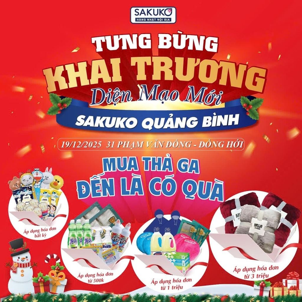 Tưng bừng khai trương diện mạo mới siêu thị Sakuko Quảng Bình