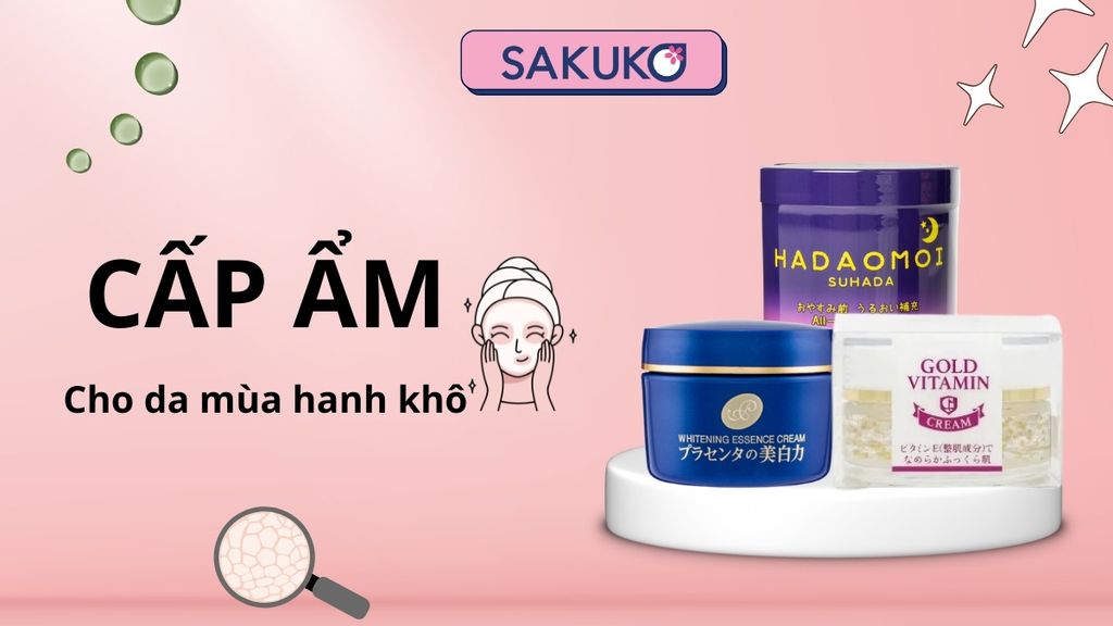 Review top 3 dòng kem cấp ẩm cho da mùa hanh khô của Nhật