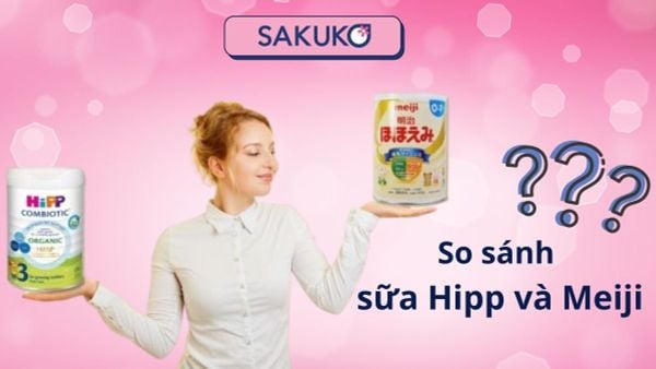 Lựa chọn nào tốt cho bé: so sánh sữa Hipp và Meiji?