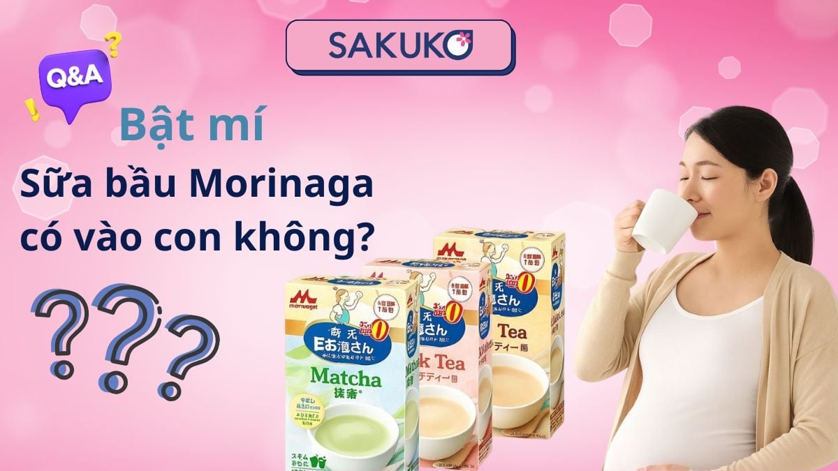 Bật mí Sữa bầu Morinaga có vào con không?