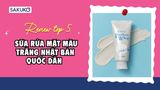 Review top 5 sữa rửa mặt màu trắng Nhật Bản quốc dân