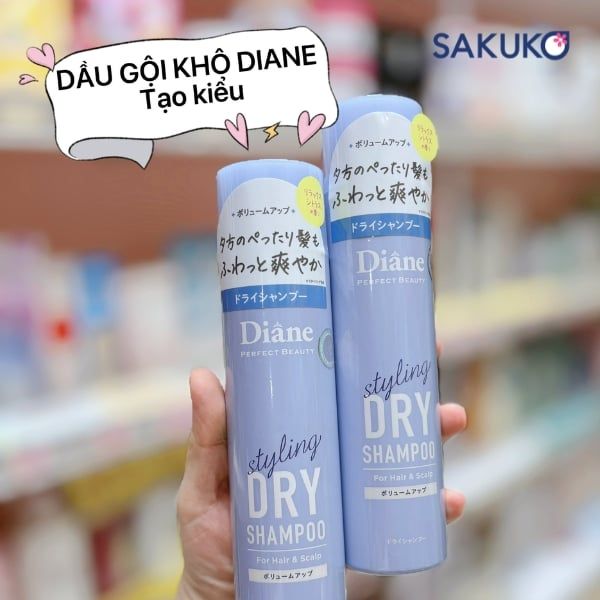 Dầu gội khô Diane Perfect Beauty Styling Dry Shampoo Volume Up có mùi hương cam quýt thư giãn