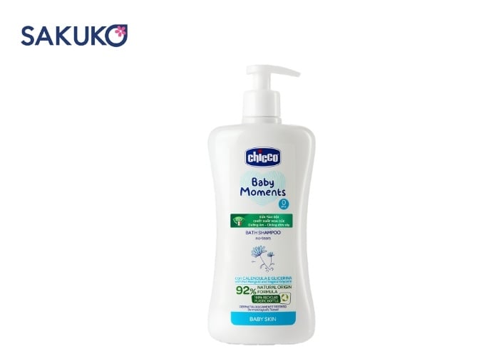 Sữa tắm gội Chicco hỗ trợ cân bằng độ pH và làm dịu nhanh các vết mẩn đỏ