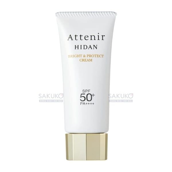 Thành phần kem chống nắng Attenir Hidan UV50 Bright & Protect Cream &nbsp;SPF 50+ PA ++++