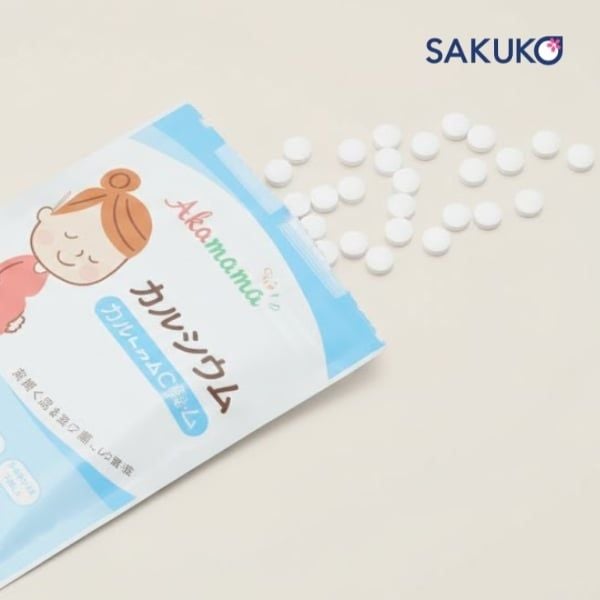 Mẹ bầu nên sử dụng 4 viên canxi Akamama mỗi ngày