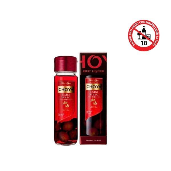 Rượu Mơ Choya Ủ lá Tía Tô đỏ (The Choya Extra Shiso) 700ml