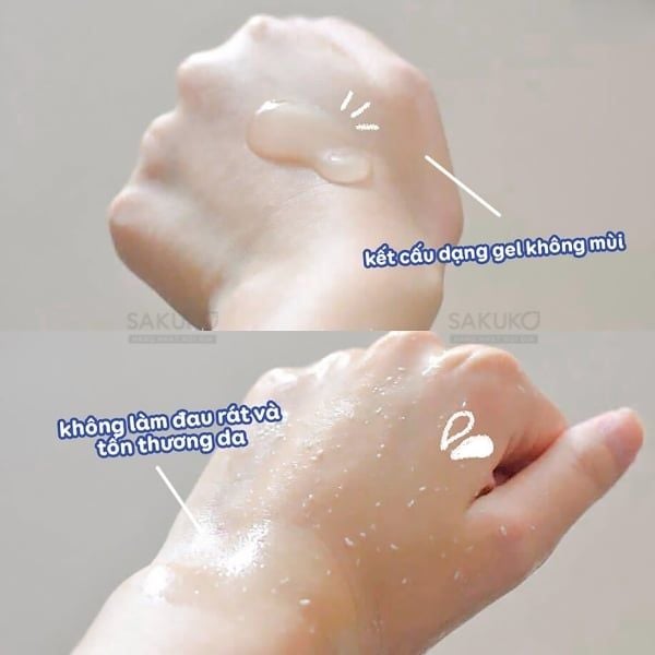 Cách sử dụng gel tẩy tế bào chết Cure Nhật Bản