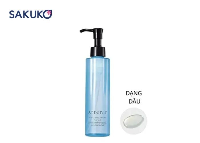 Attenir Skin Clear Cleanse Aqua với kết cấu lỏng nhẹ, chuyên biệt dành cho hội da dầu mụn ẩn