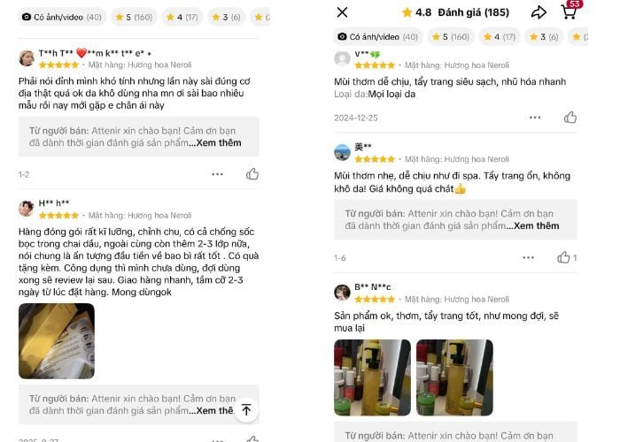Các video review thực tế của các Beauty Blogger trên TikTok chứng thực khả năng nhũ hóa thần tốc của dầu tẩy trang Attenir