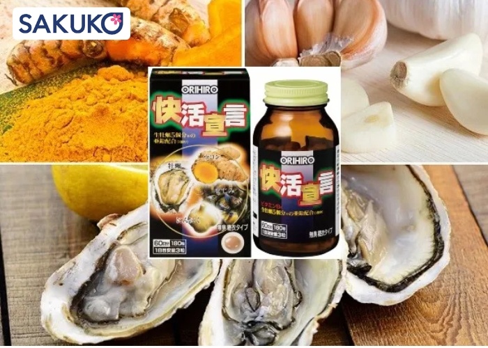 Thành phần trong mỗi viên uống hàu nghệ Orihiro