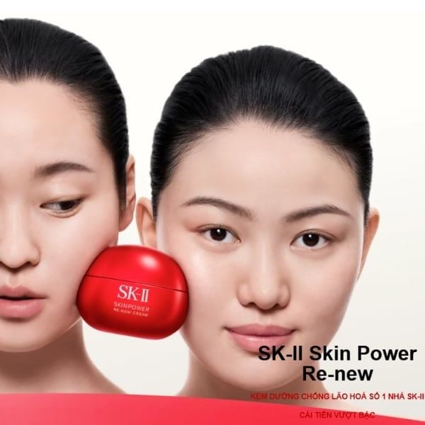 SK-II Skin Power Renew Cream với thành phần độc quyền Pitera™ giúp cấp ẩm sâu và chống oxy hóa
