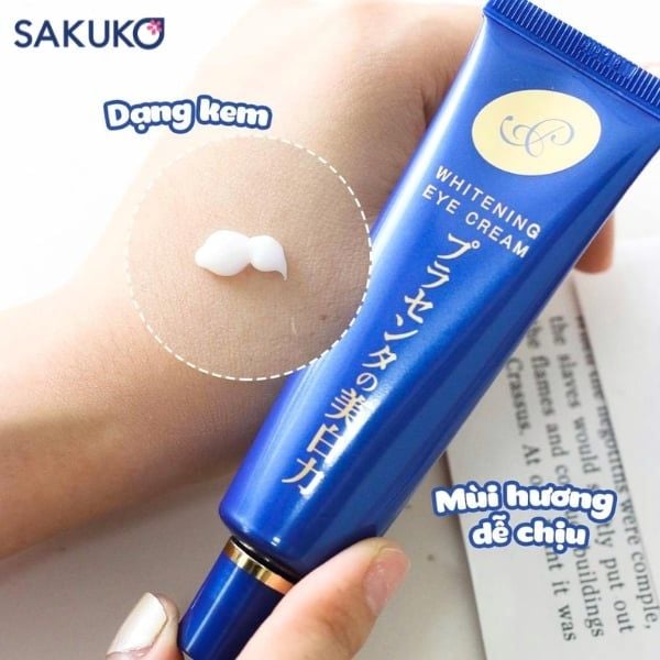 Meishoku Placewhiter Eye Cream có mùi hương dịu nhẹ