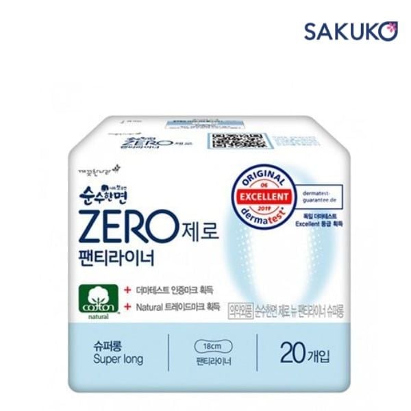Kleannara Soonsoohanmyeon Zero Panty Liners với lõi thấm hút đa tầng giúp bạn không lo hầm bí