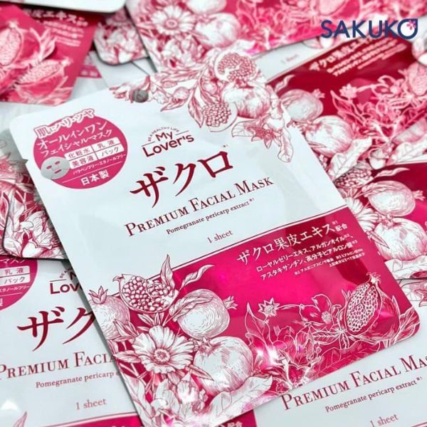 Mặt nạ My Lover's lựu đỏ là giải pháp chăm sóc da cao cấp đến từ Nhật Bản