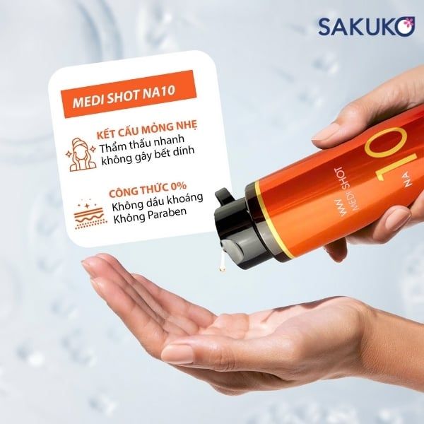 Meishoku Medi Sho NA10 không chứa dầu khoáng, paraben an toàn cho da nhạy cảm