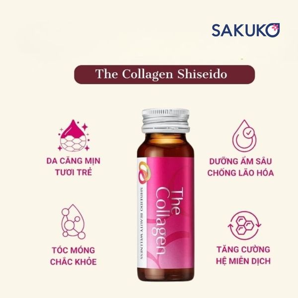 Nước uống The Collagen Shiseido giúp ngăn ngừa tình trạng lão hóa và tăng cường sức khỏe