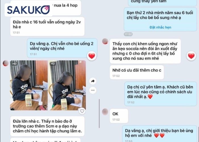 Review từ khách hàng về viên uống tăng chiều cao Nano Growth Habit EX