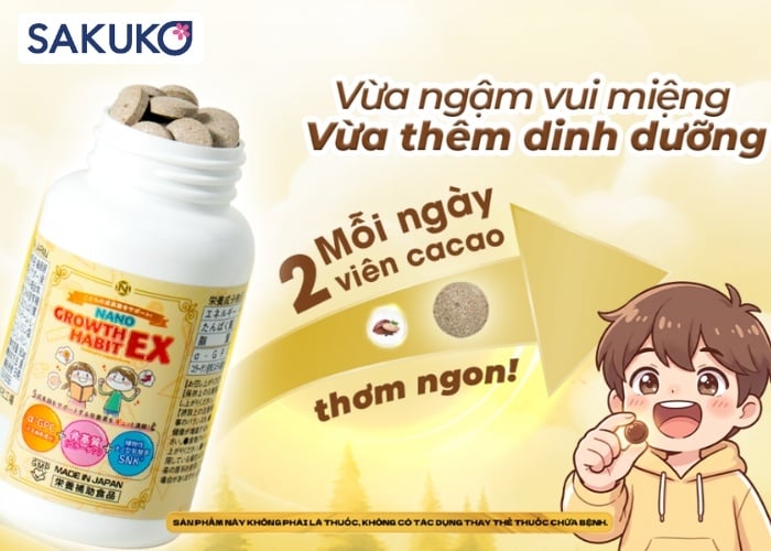Cách uống Nano Growth Habit EX hỗ trợ chiều cao