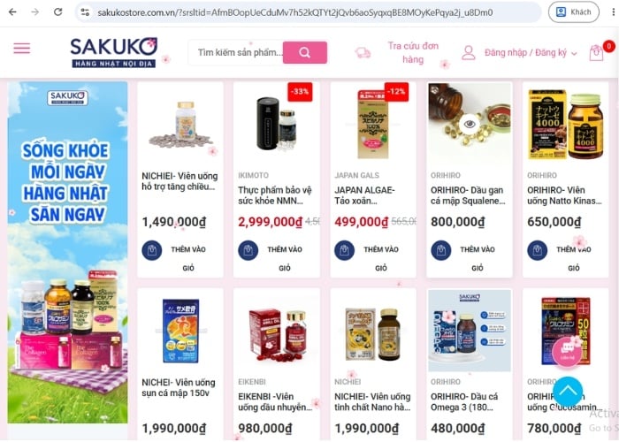 Sakuko Hàng Nhật nội địa chính hãng