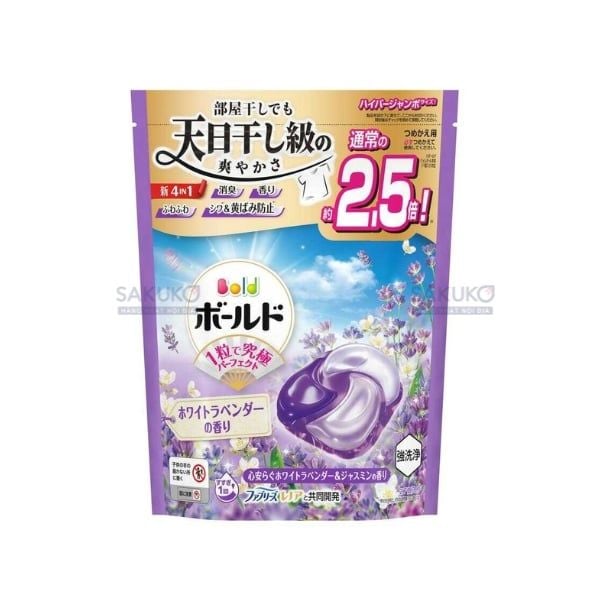 viên giặt xả 4D Bold P&G hương lavender