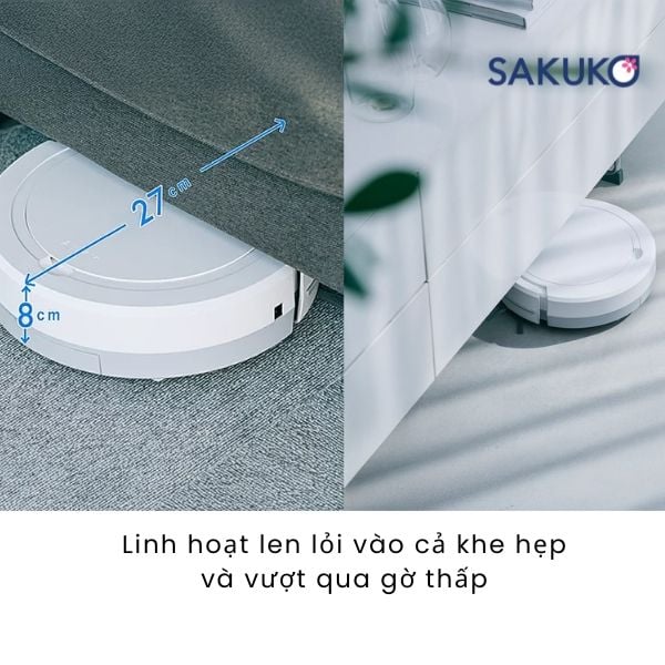 Robot hút bụi AIM-RC32 linh hoạt mọi ngóc ngách trong nhà