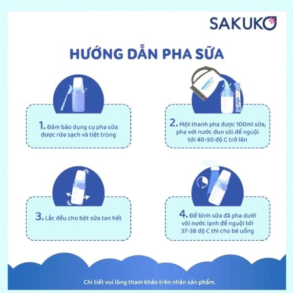 Glico số 9 có vị thanh nhạt và nên pha với nước từ 40 - 50 độ