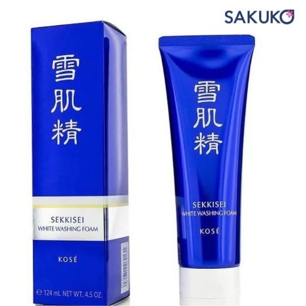Sekkisei Brightening Foam Cleanser với chiết xuất từ thảo mộc giúp làm sạch và sáng da