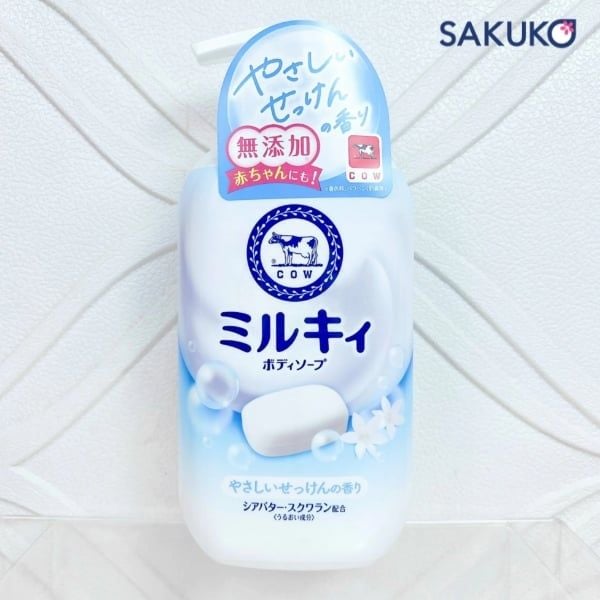 Milky Body Soap là sữa tắm giàu dưỡng chất từ sữa bò tự nhiên