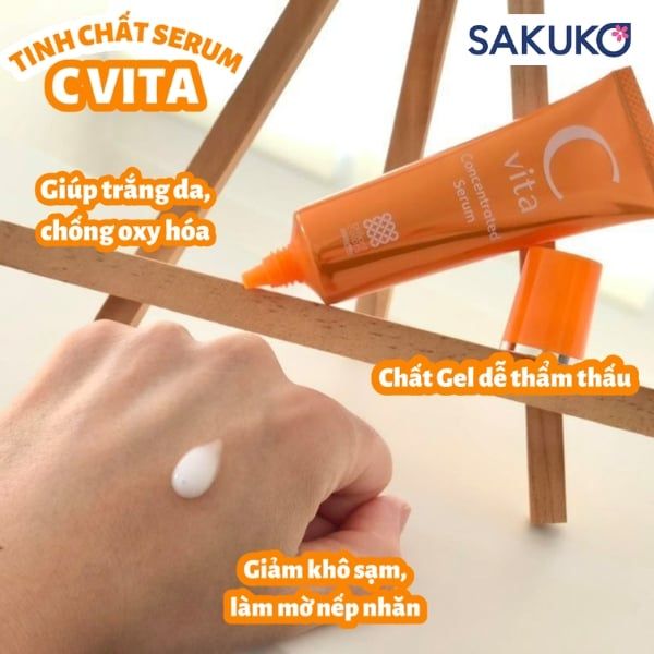 Tinh chất dưỡng Meishoku CVita Concentrated Serum dưỡng ẩm và dưỡng sáng cho làn da mỗi ngày