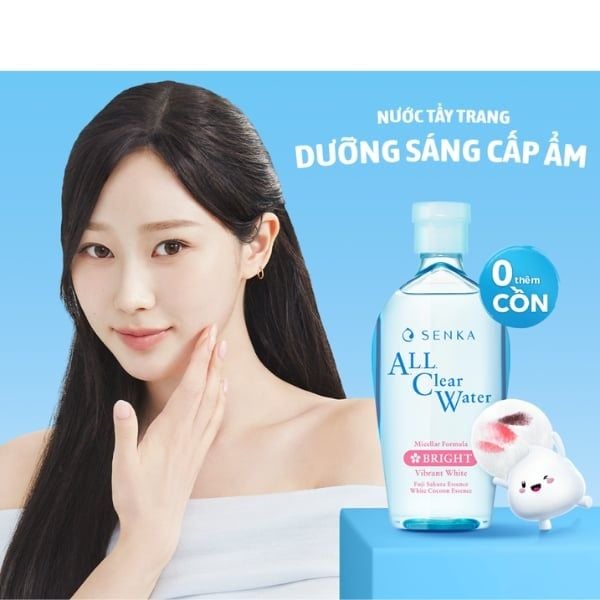 Nước tẩy trang Senka All Clear Water Micellar Formula Bright