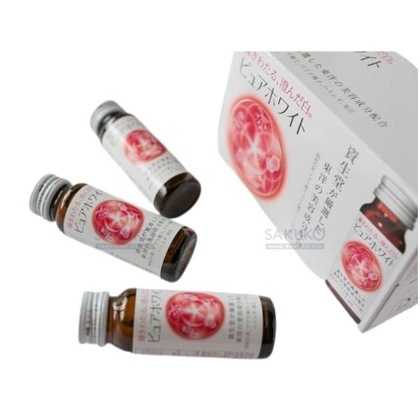Hướng dẫn sử dụng nước uống hỗ trợ trắng da Pure White