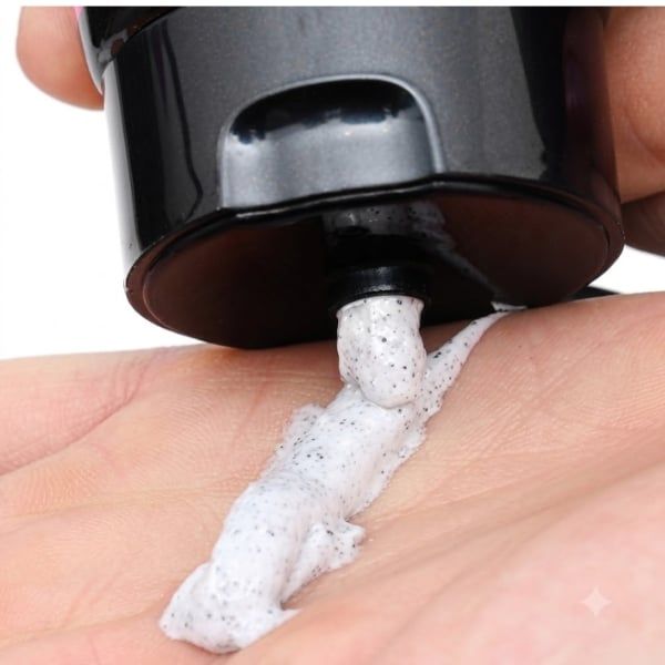 Men's Bioré Double Scrub với công nghệ hạt siêu mịn tự vỡ và tinh chất Menthol mang lại cảm giác cực mát lạnh, sạch sâu