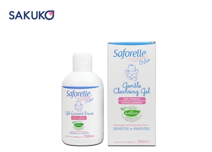 Saforelle Bébé giúp kháng khuẩn, giảm ngứa tức thì cho những bé có làn da dễ bị viêm cơ địa